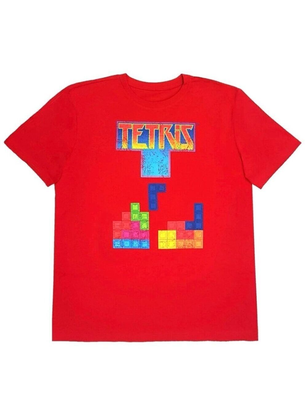 * TETRIS Red Classic Short Sleeve T Shirt Size S